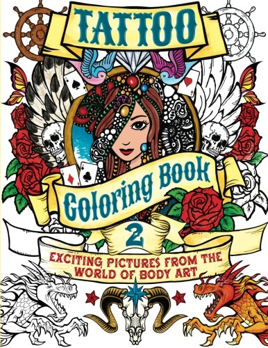 Tattoo Coloring Book 2 Exciting Pictures From The World